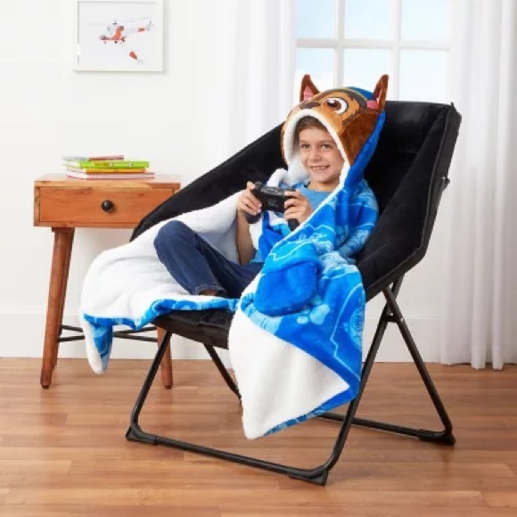 Paw Patrol 40x50 Hooded Throw, Plush with Sherpa Lining - Picture 6 of 8